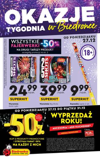 Gazetka Biedronka - 27.12.2021 - 8.01.2022.