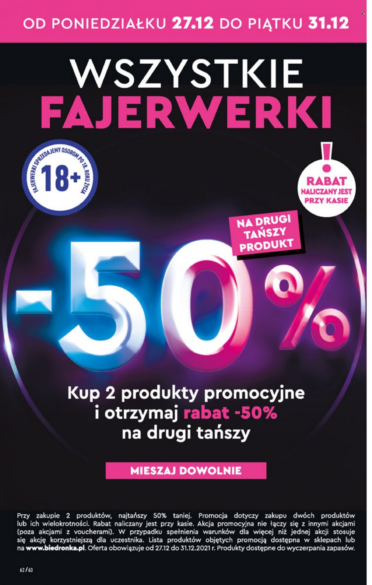 Gazetka Biedronka - 27.12.2021 - 2.01.2022. Strona 62