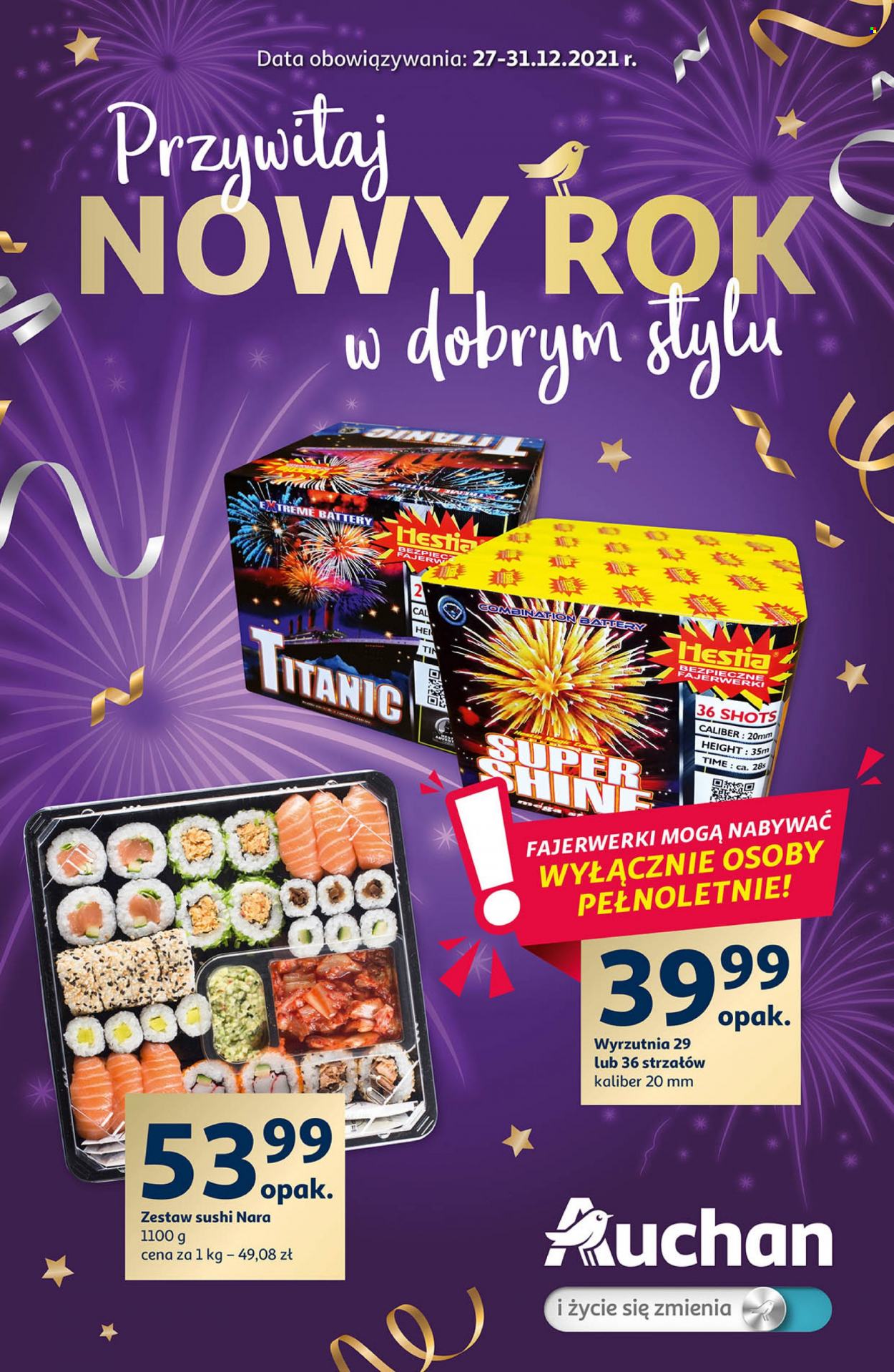 Gazetka Auchan - 27.12.2021 - 31.12.2021. Strona 1