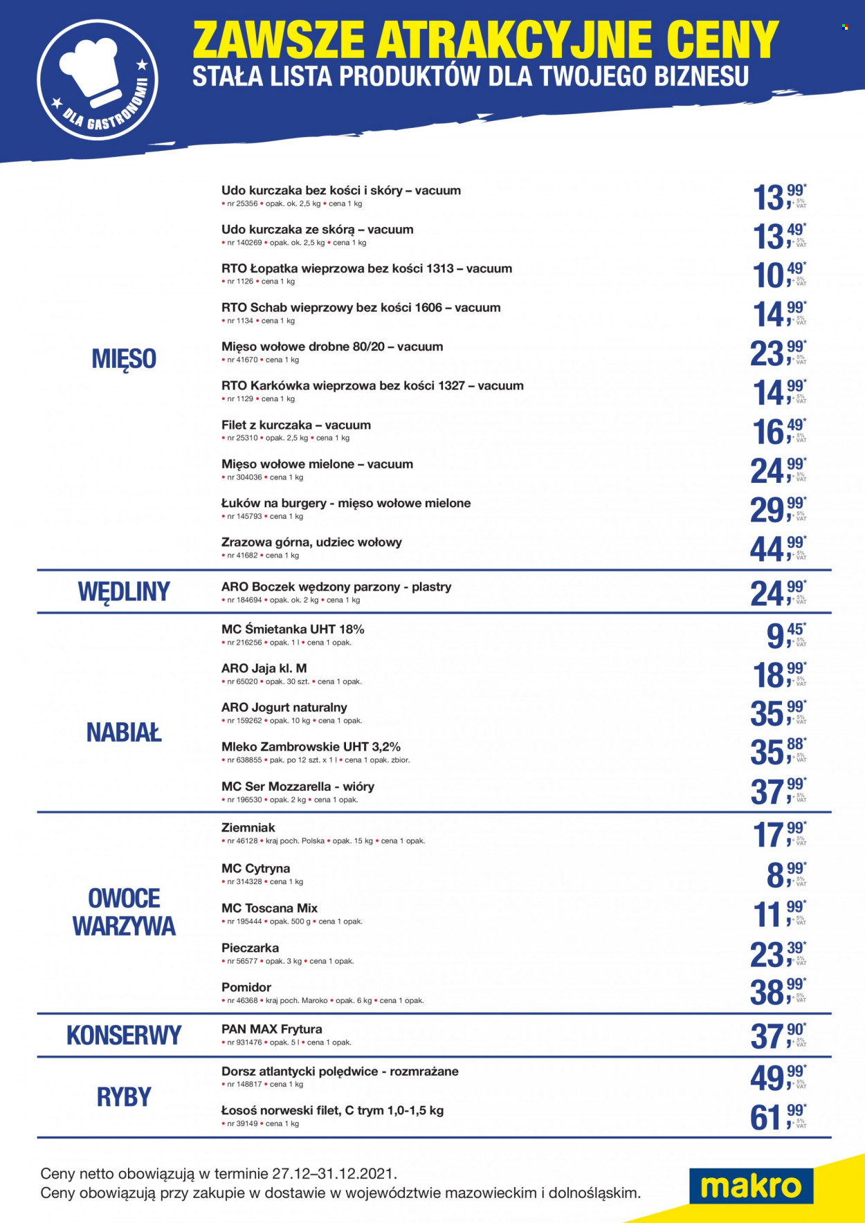 Gazetka Makro - 27.12.2021 - 31.12.2021. Strona 1