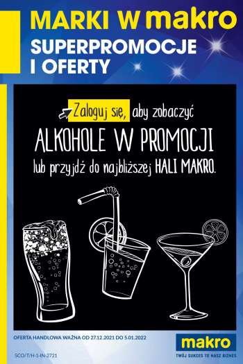 Gazetka Makro - 27.12.2021 - 5.01.2022.
