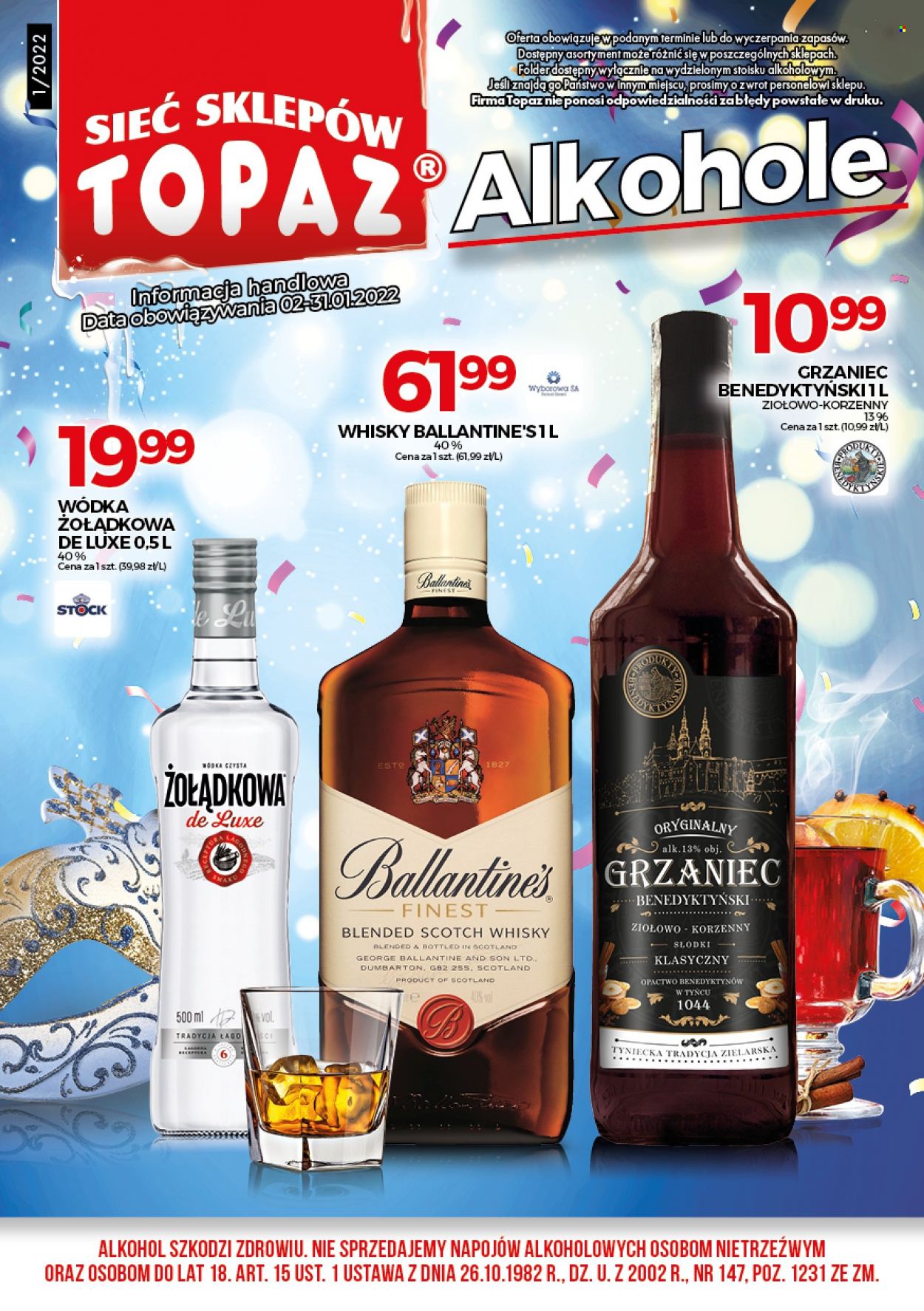 Gazetka Topaz - 2.01.2022 - 31.01.2022. Strona 1
