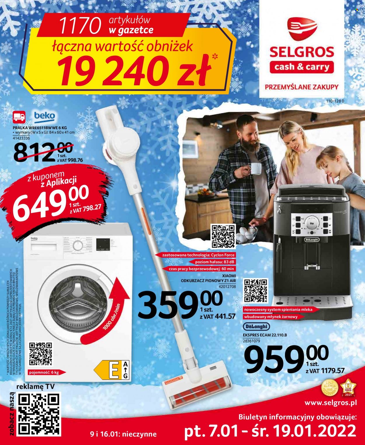 Gazetka Selgros - 7.01.2022 - 19.01.2022. Strona 1