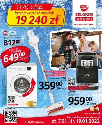 Gazetka Selgros - 7.01.2022 - 19.01.2022.