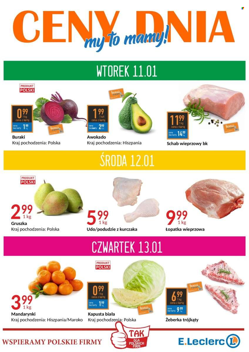 Gazetka E.Leclerc - 11.01.2022 - 17.01.2022. Strona 1