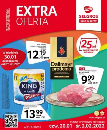 Gazetka Selgros - 20.01.2022 - 2.02.2022.