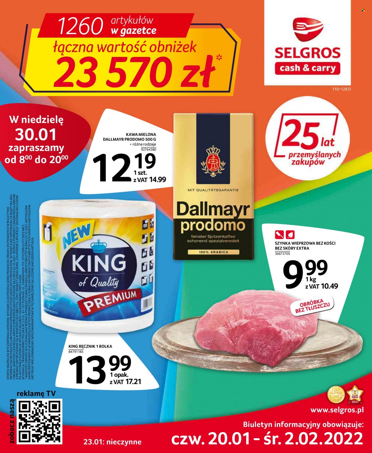 Gazetka Selgros - 20.01.2022 - 2.02.2022. Strona 1