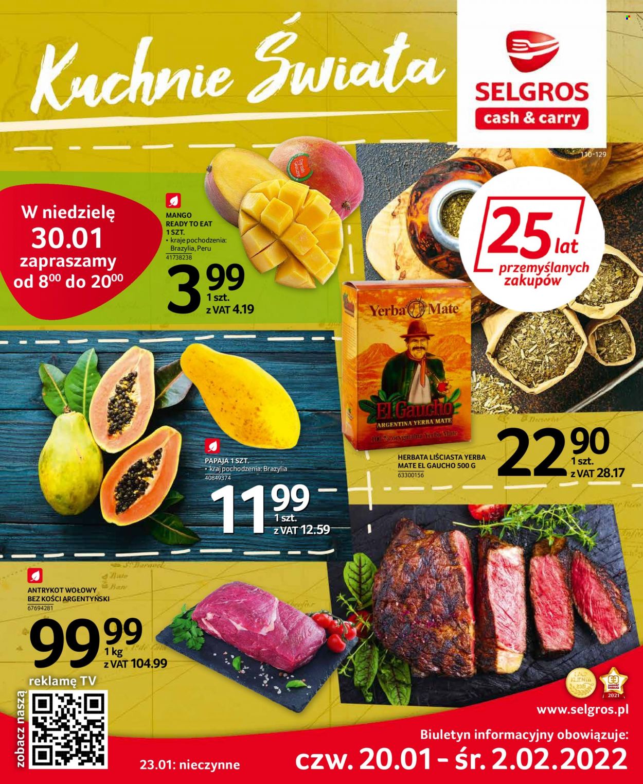 Gazetka Selgros - 20.01.2022 - 2.02.2022. Strona 1