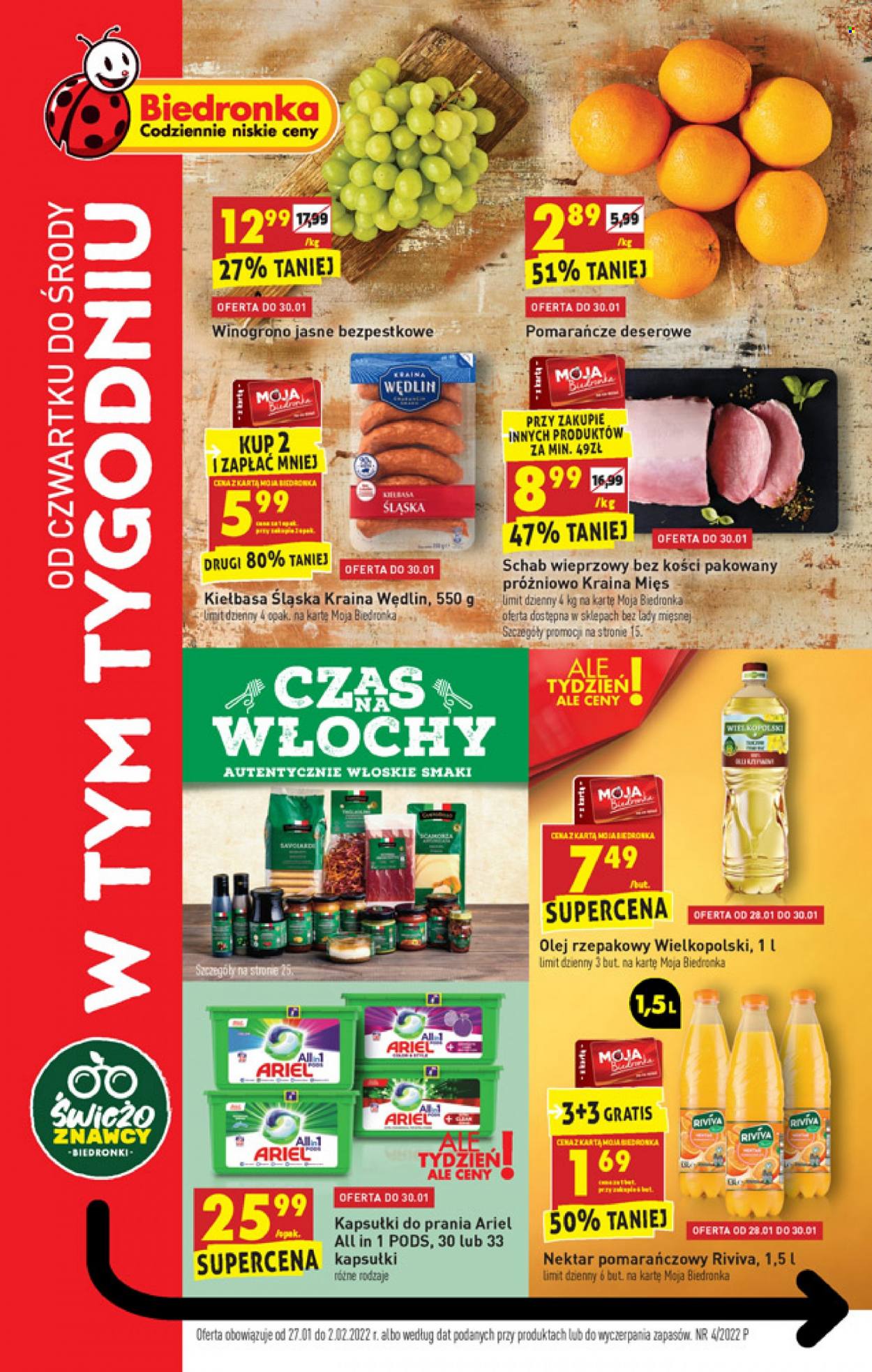 Gazetka Biedronka - 27.01.2022 - 2.02.2022. Strona 1