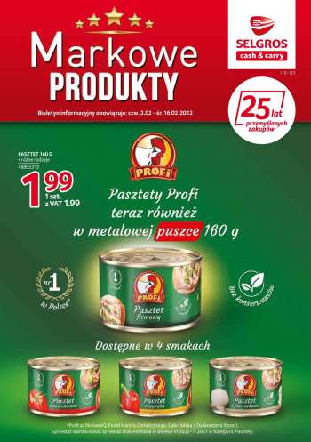 Gazetka Selgros - 3.02.2022 - 16.02.2022.