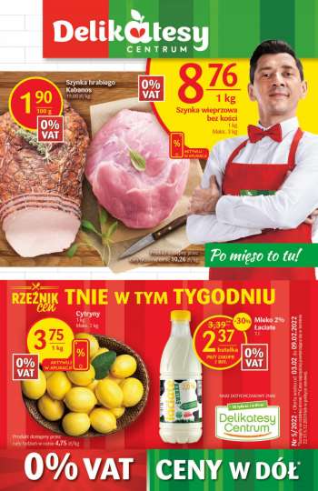 Gazetka Delikatesy Centrum - 3.02.2022 - 9.02.2022.