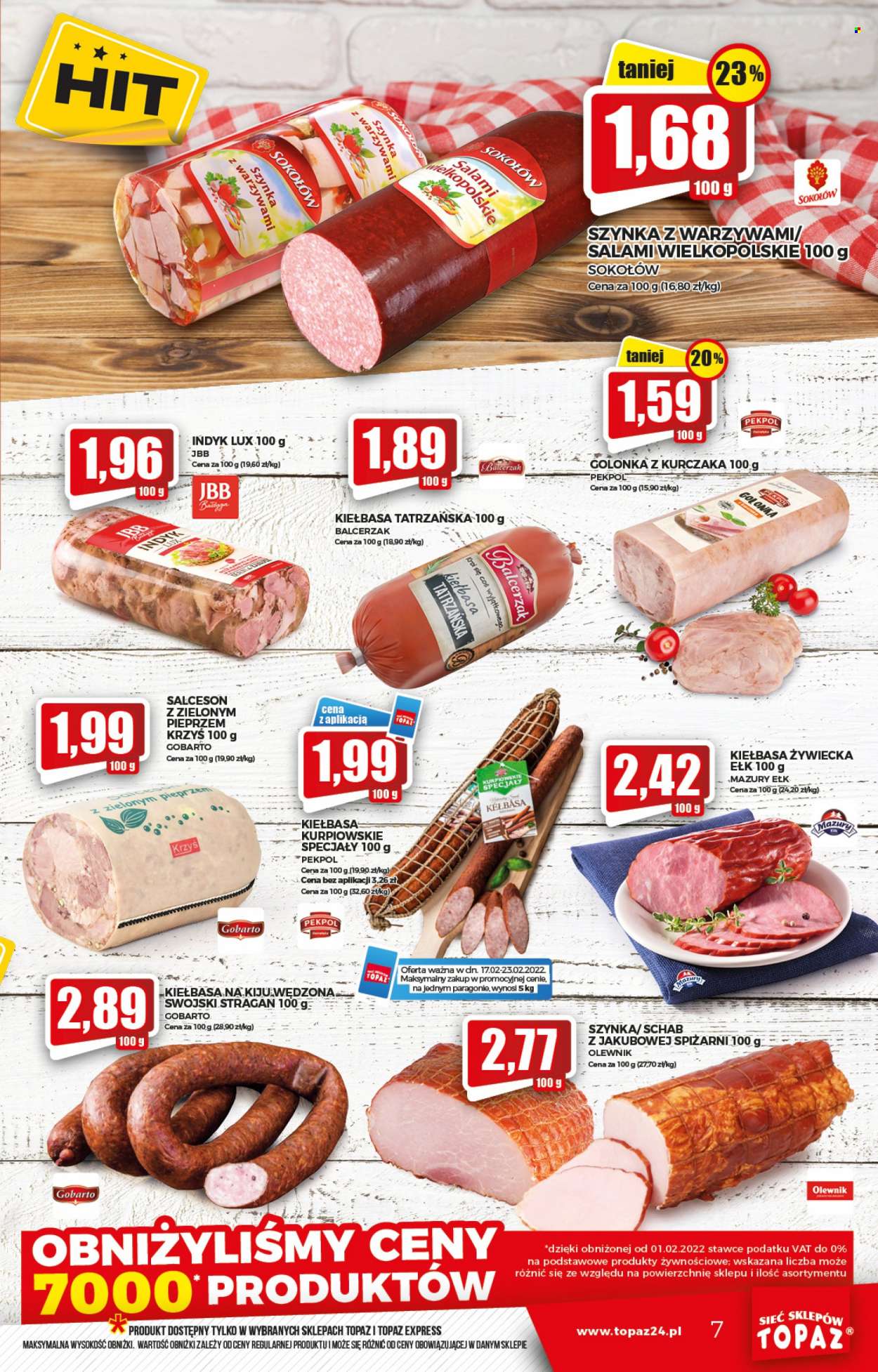 Gazetka Topaz - 17.02.2022 - 23.02.2022. Strona 7