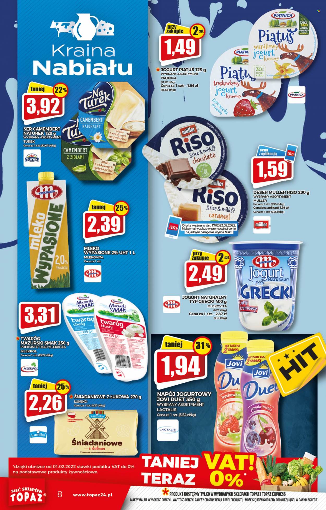 Gazetka Topaz - 17.02.2022 - 23.02.2022. Strona 8
