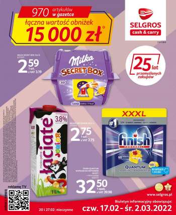 Gazetka Selgros - 17.02.2022 - 2.03.2022.