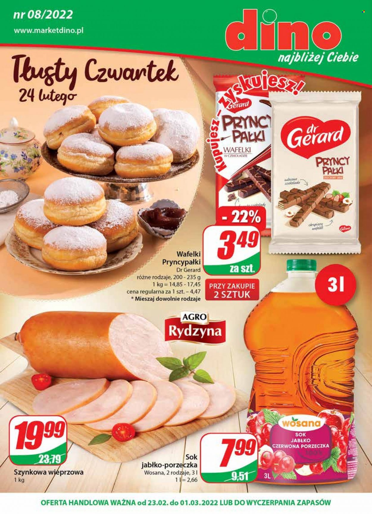 Gazetka Dino - 23.02.2022 - 1.03.2022. Strona 1