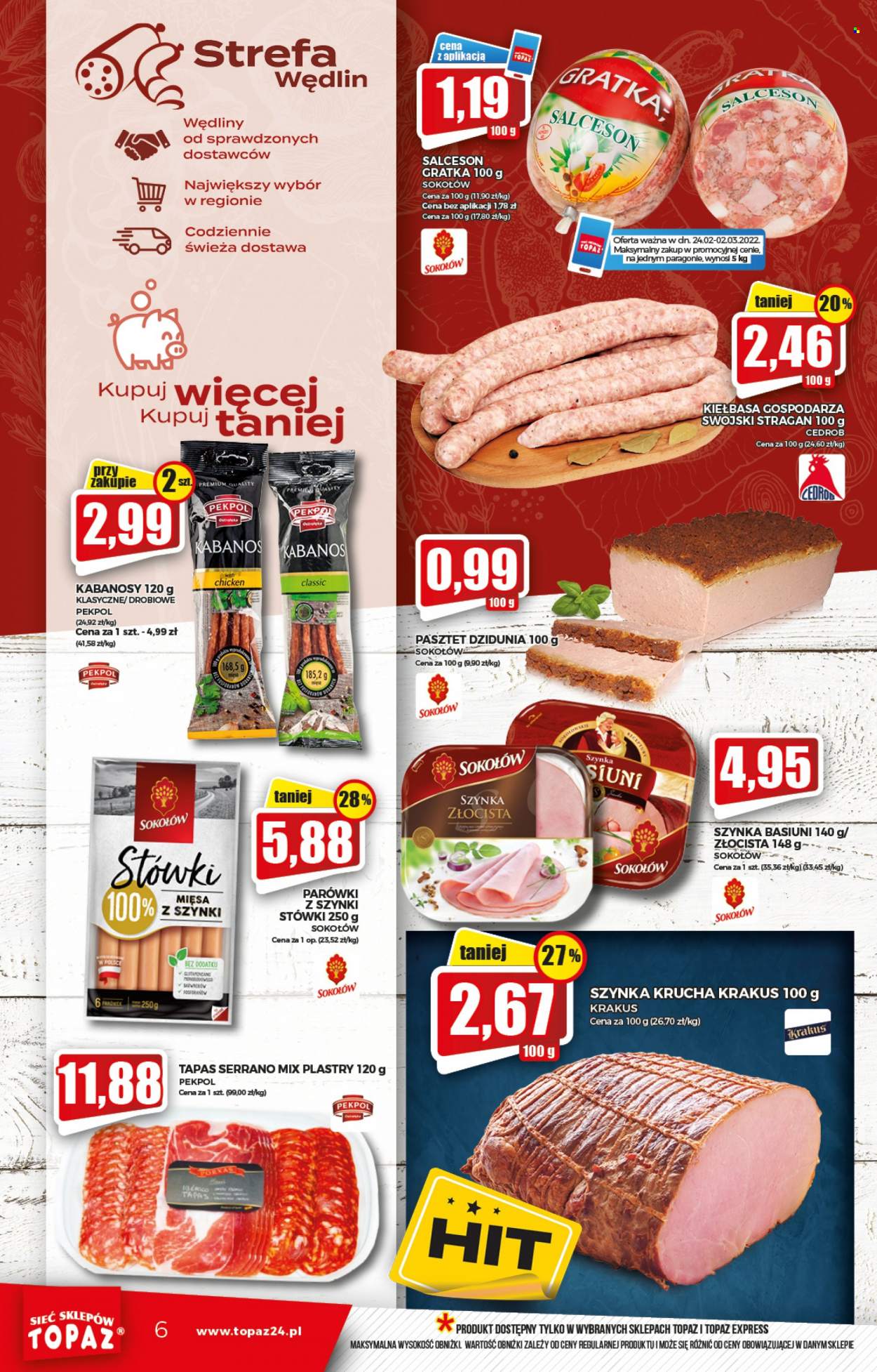 Gazetka Topaz - 24.02.2022 - 2.03.2022. Strona 6