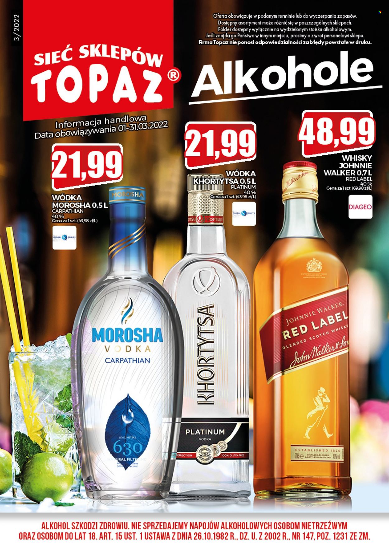 Gazetka Topaz - 1.03.2022 - 31.03.2022. Strona 1
