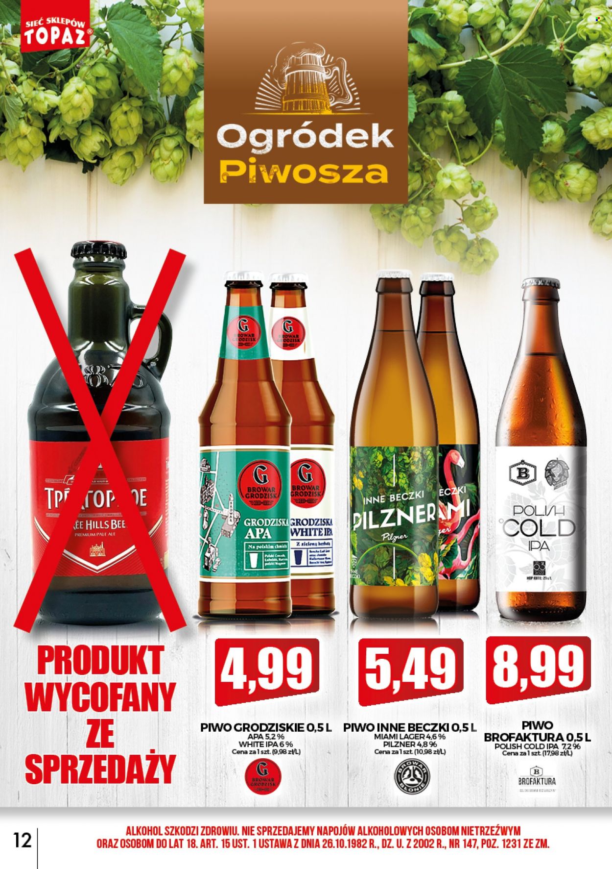 Gazetka Topaz - 1.03.2022 - 31.03.2022. Strona 12