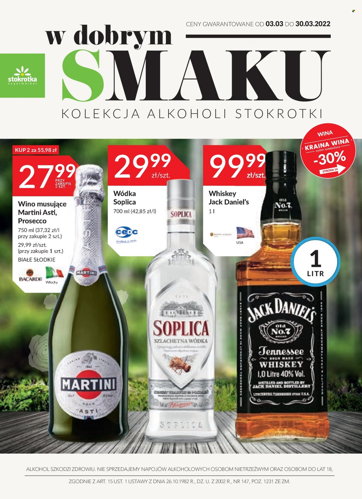 Gazetka Stokrotka Supermarket - 3.03.2022 - 30.03.2022. Strona 1
