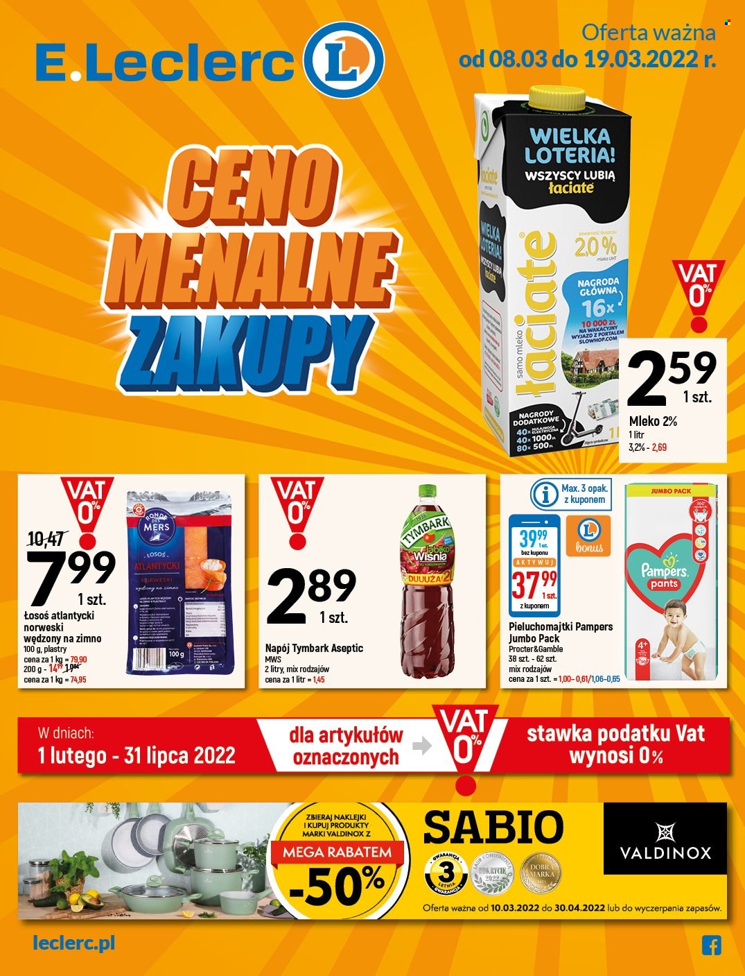 Gazetka E.Leclerc - 8.03.2022 - 19.03.2022. Strona 1