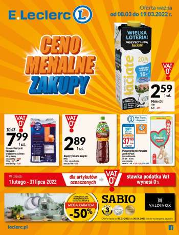 Gazetka E.Leclerc - 8.03.2022 - 19.03.2022.