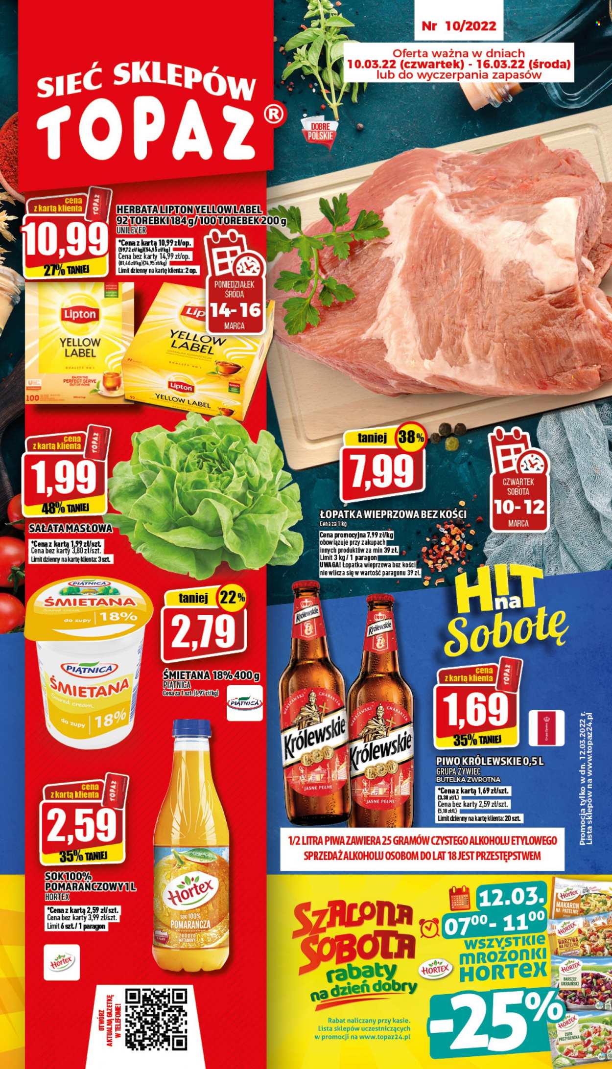 Gazetka Topaz - 10.03.2022 - 16.03.2022. Strona 1