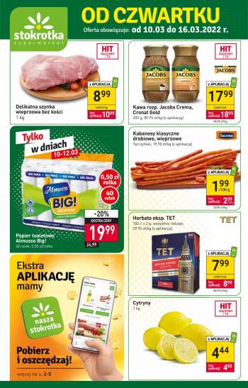 Gazetka Stokrotka Supermarket - 10.03.2022 - 16.03.2022.