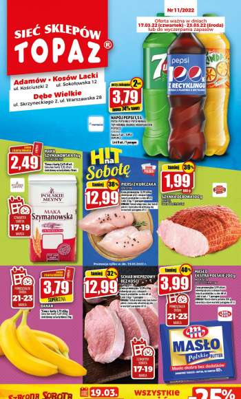 Gazetka Topaz - 17.03.2022 - 23.03.2022.