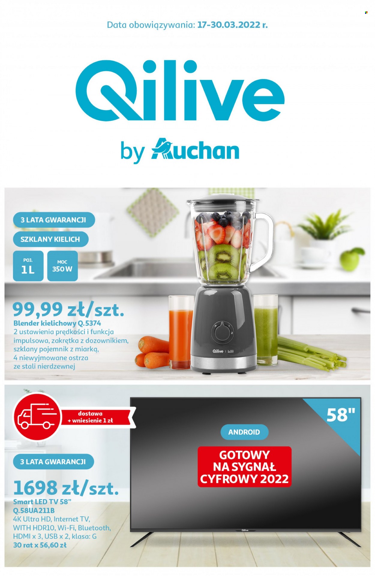 Gazetka Auchan - 17.03.2022 - 30.03.2022. Strona 1