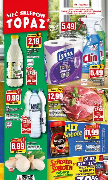 Gazetka Topaz - 24.03.2022 - 30.03.2022.