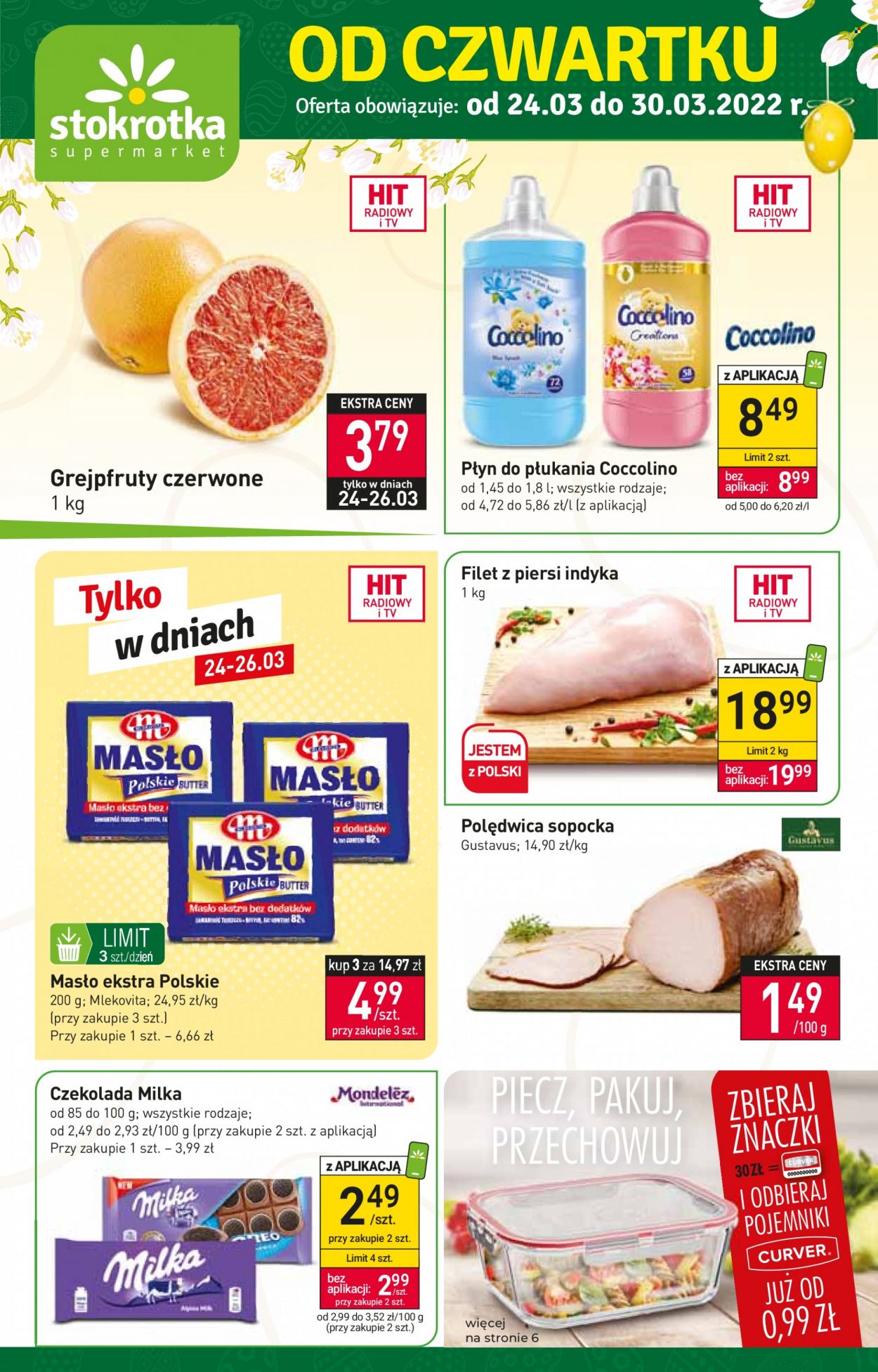 Gazetka Stokrotka Supermarket - 24.03.2022 - 30.03.2022. Strona 1