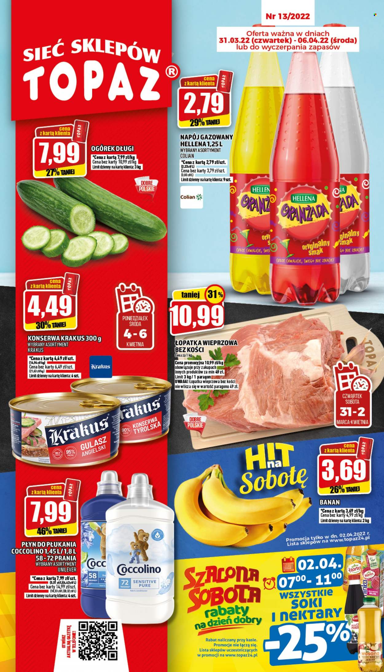 Gazetka Topaz - 31.03.2022 - 6.04.2022. Strona 1