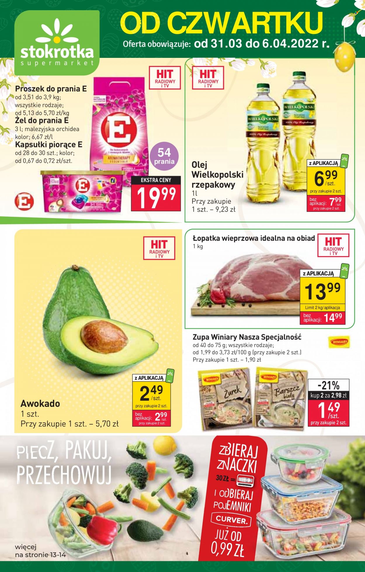 Gazetka Stokrotka Supermarket - 31.03.2022 - 6.04.2022. Strona 1