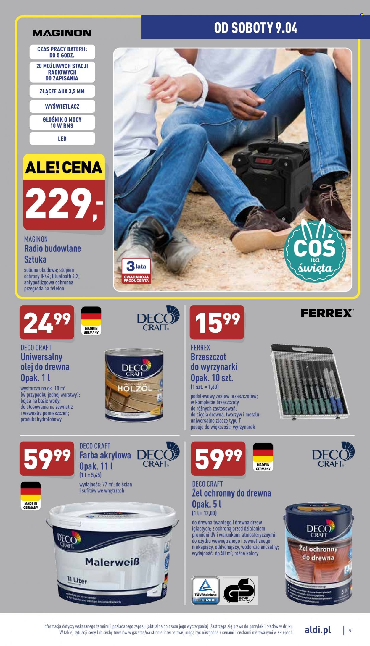 Gazetka ALDI - 6.04.2022 - 9.04.2022. Strona 9