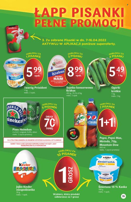 Gazetka Delikatesy Centrum - 7.04.2022 - 18.04.2022. Strona 35