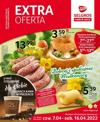 Gazetka Selgros - 7.04.2022 - 16.04.2022.