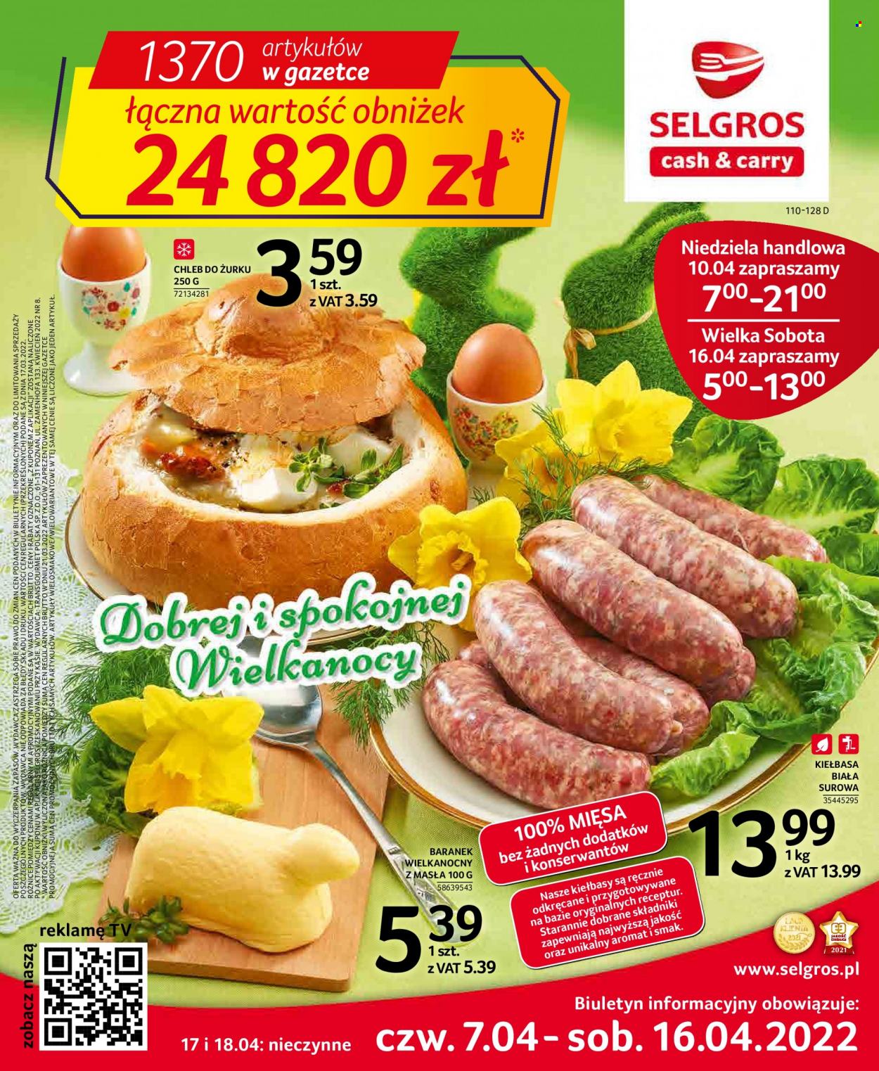 Gazetka Selgros - 7.04.2022 - 16.04.2022. Strona 1