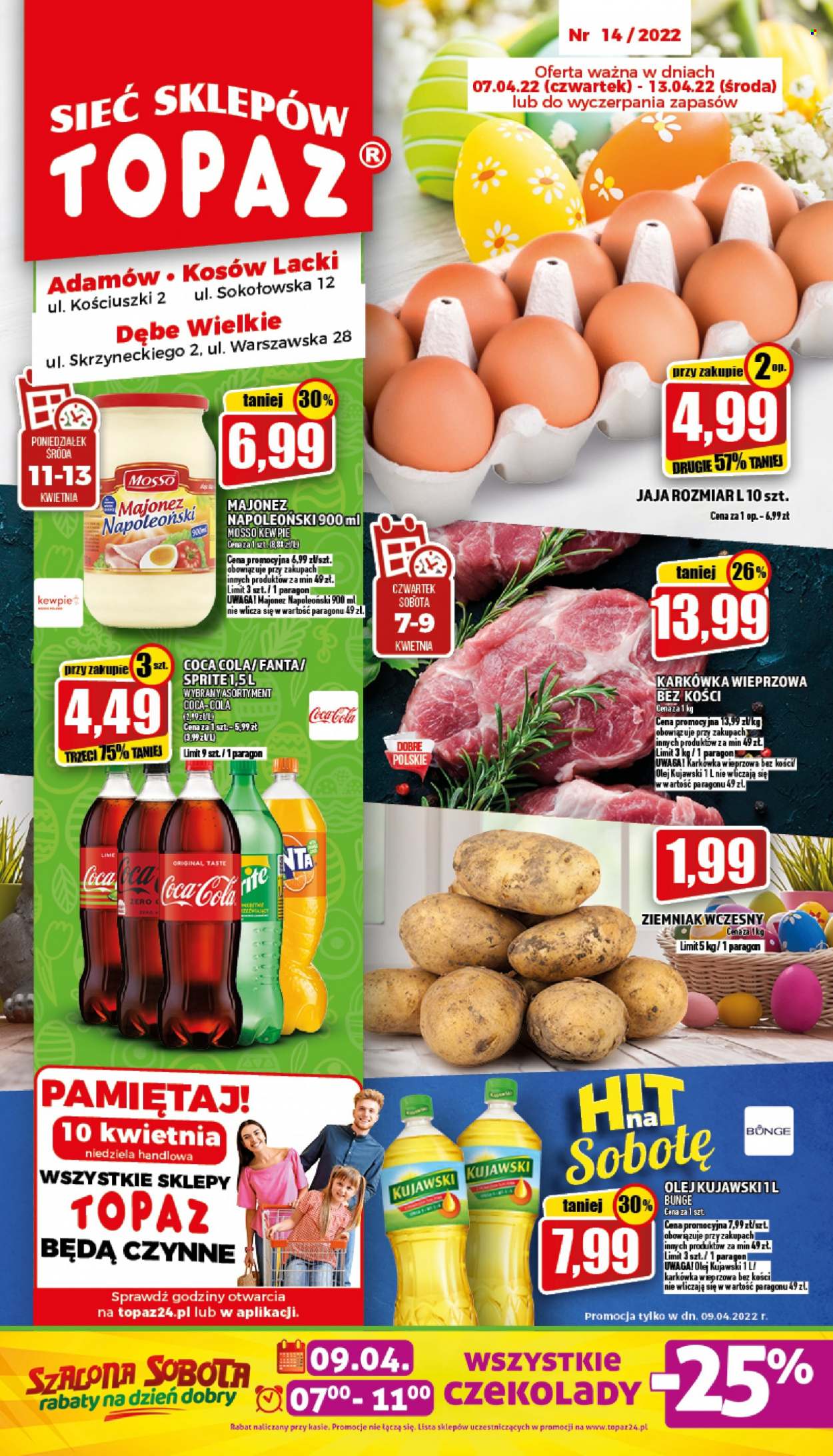 Gazetka Topaz - 7.04.2022 - 13.04.2022. Strona 1