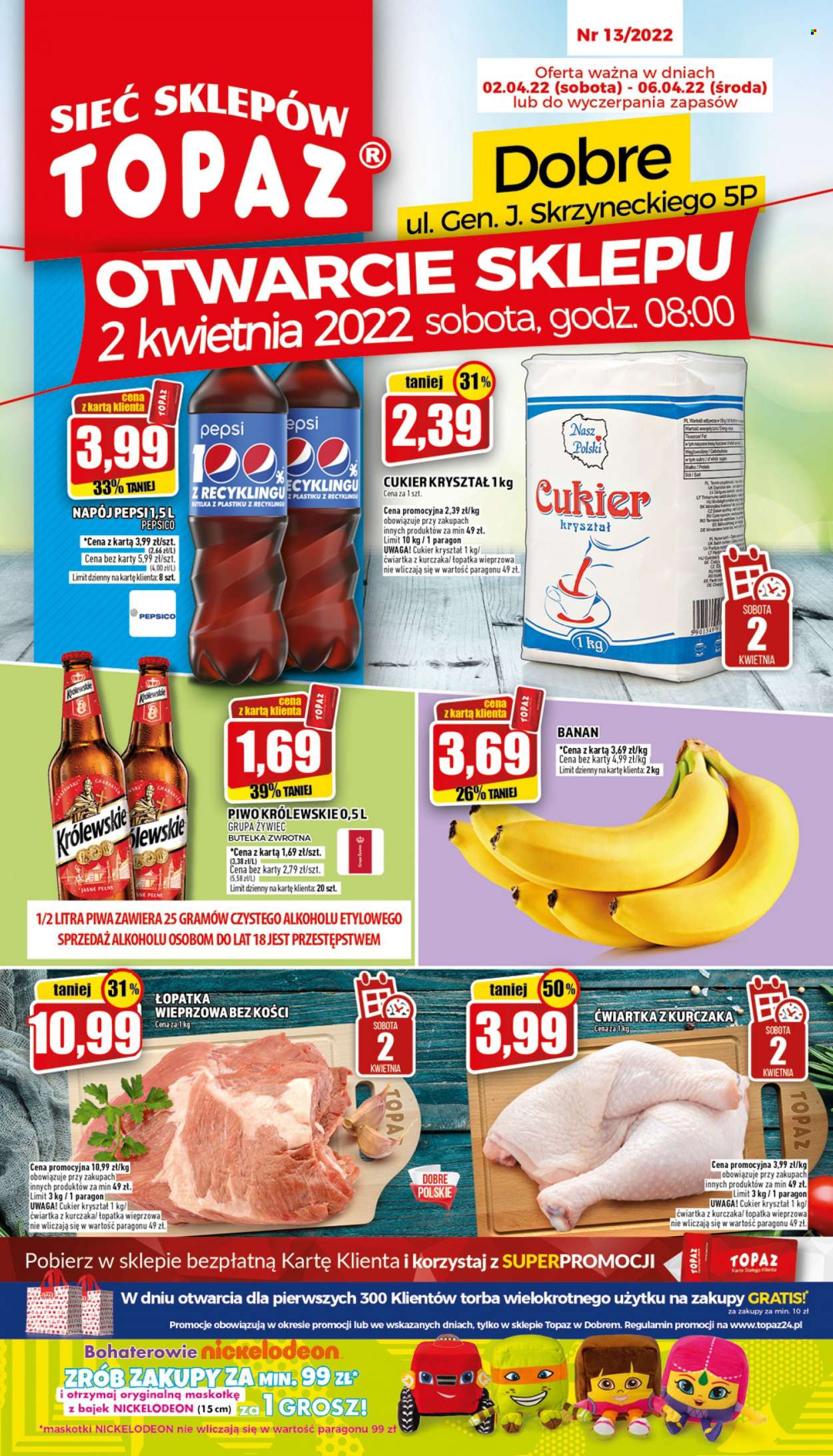 Gazetka Topaz - 2.04.2022 - 6.04.2022. Strona 1