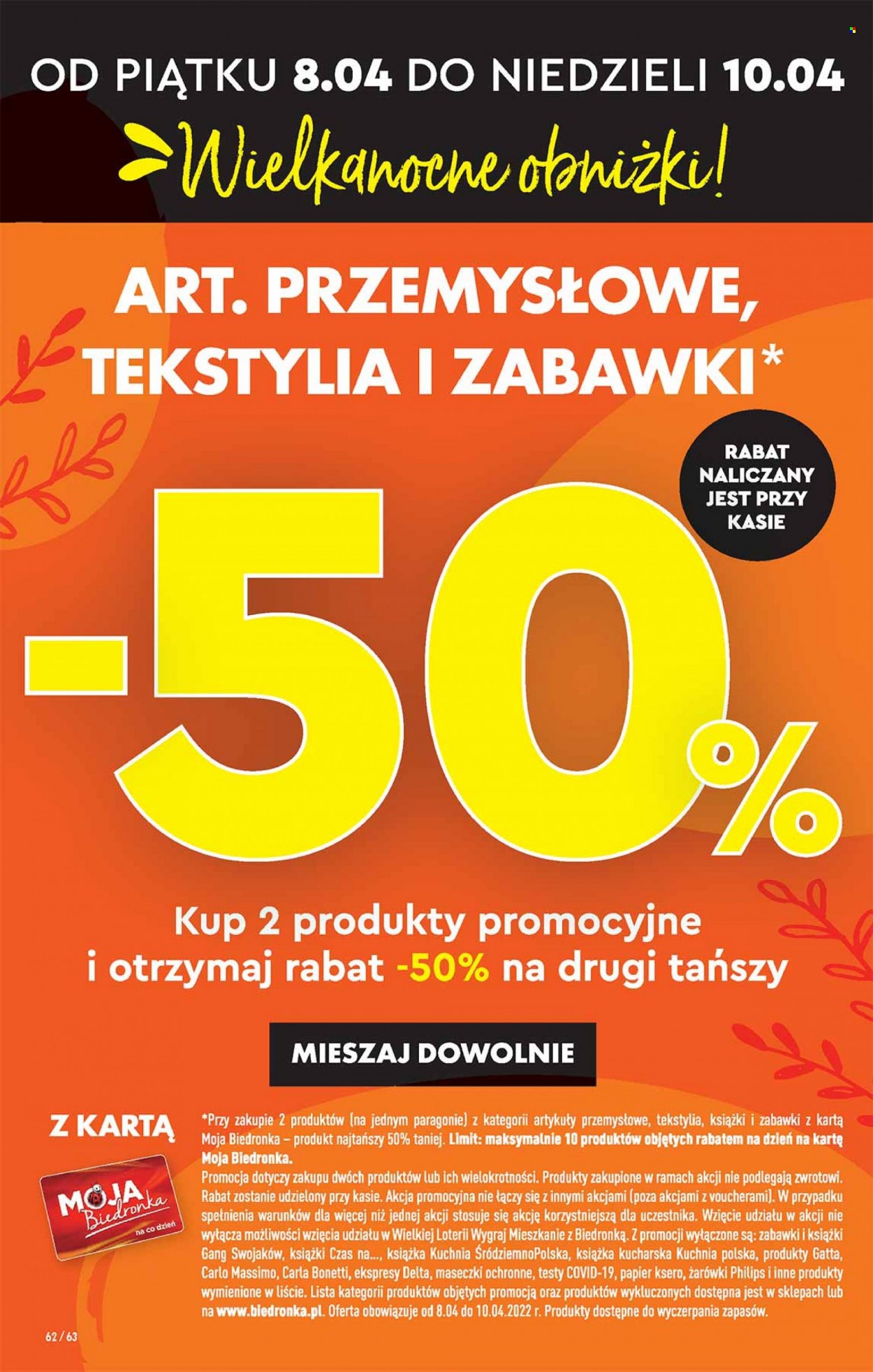 Gazetka Biedronka - 7.04.2022 - 13.04.2022. Strona 62