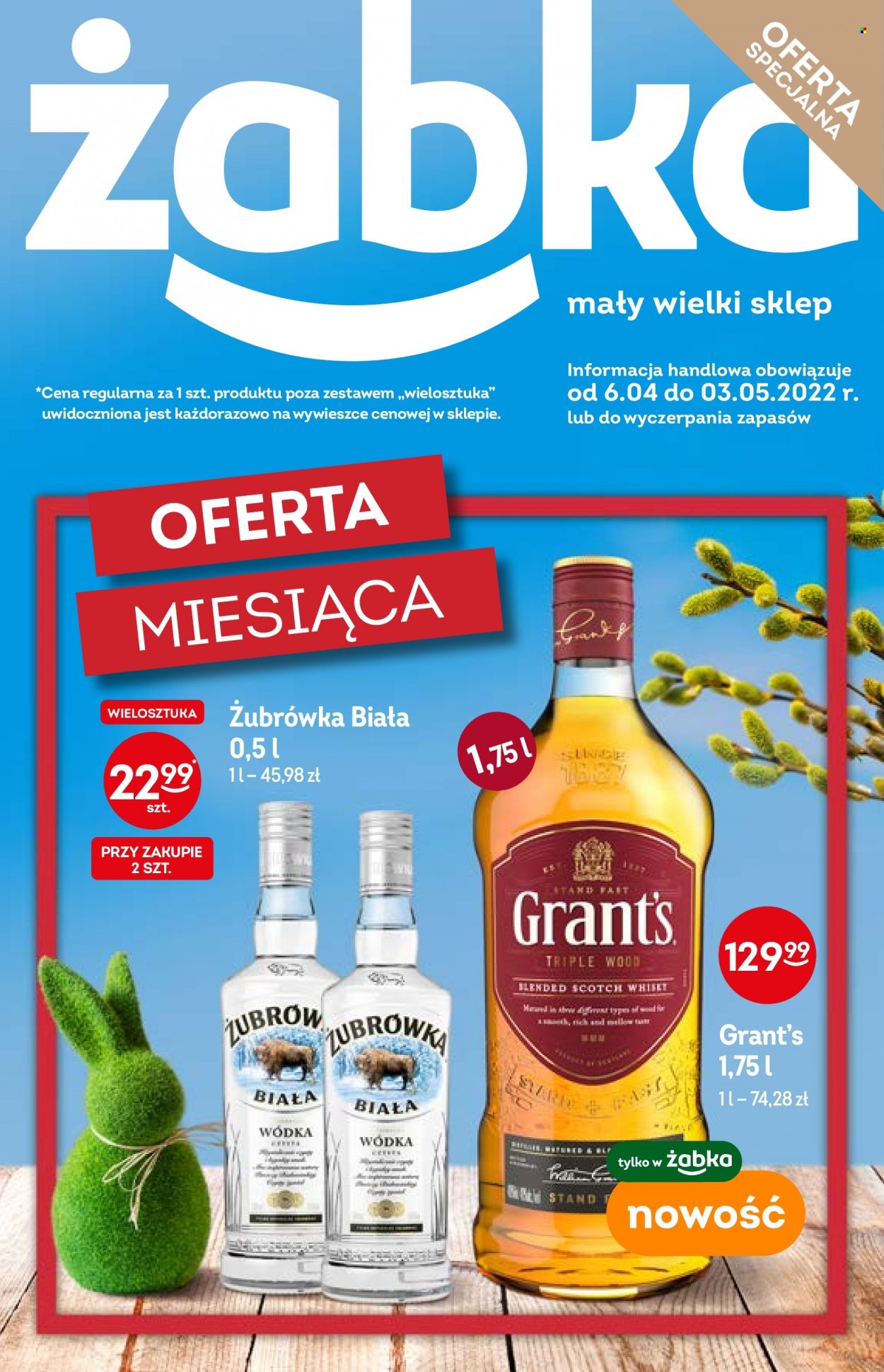 Gazetka Żabka - 6.04.2022 - 3.05.2022. Strona 1