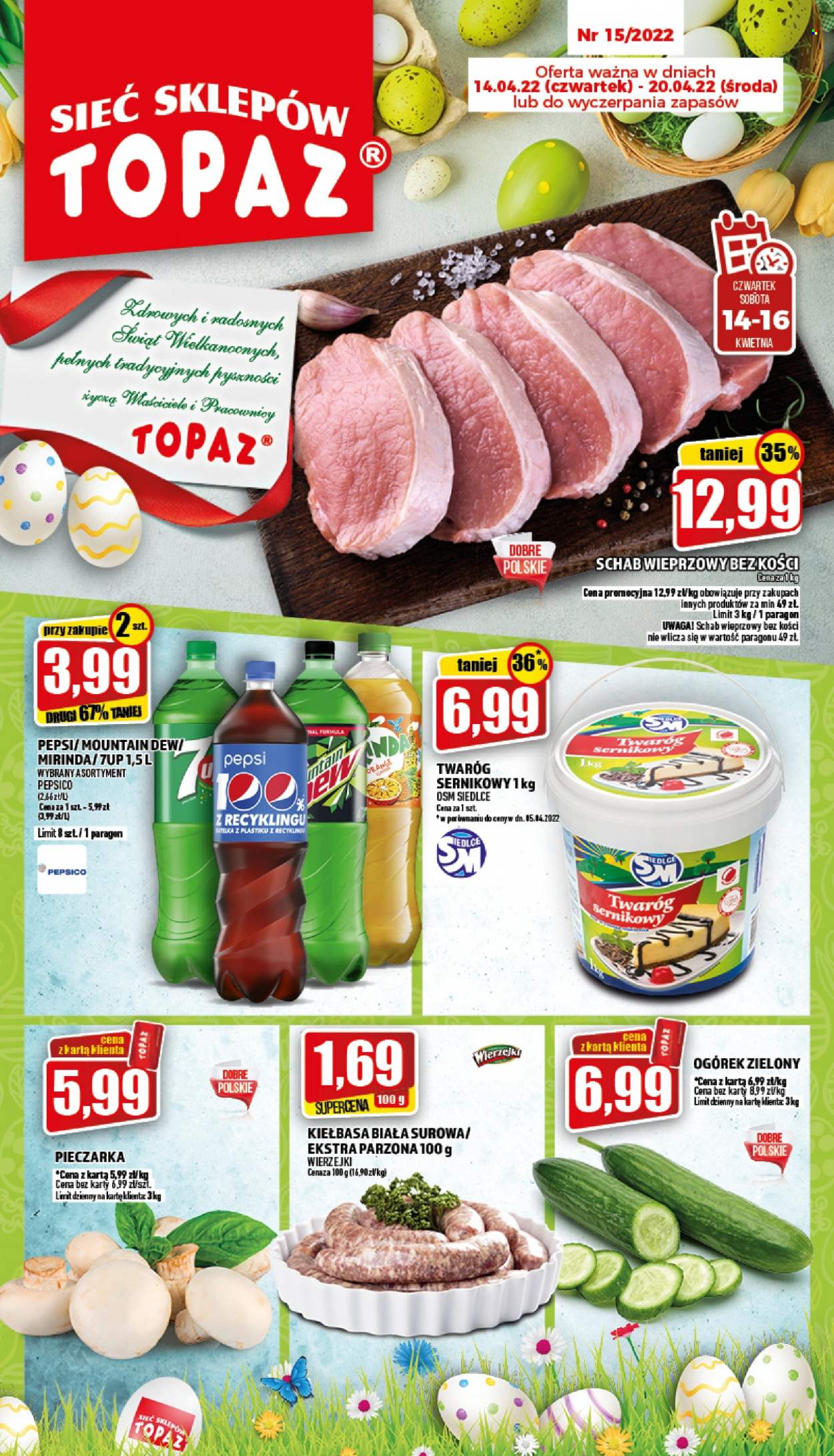 Gazetka Topaz - 14.04.2022 - 20.04.2022. Strona 1