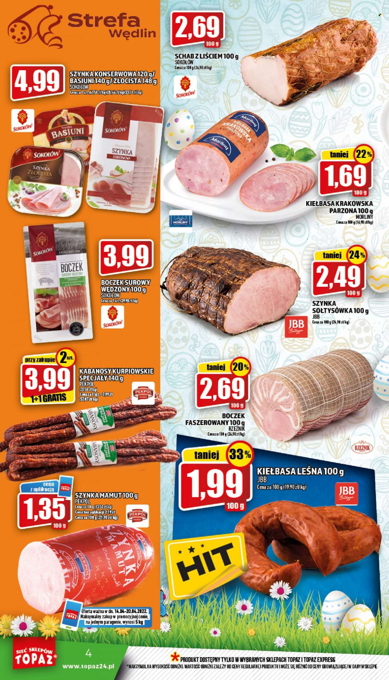 Gazetka Topaz - 14.04.2022 - 20.04.2022. Strona 4