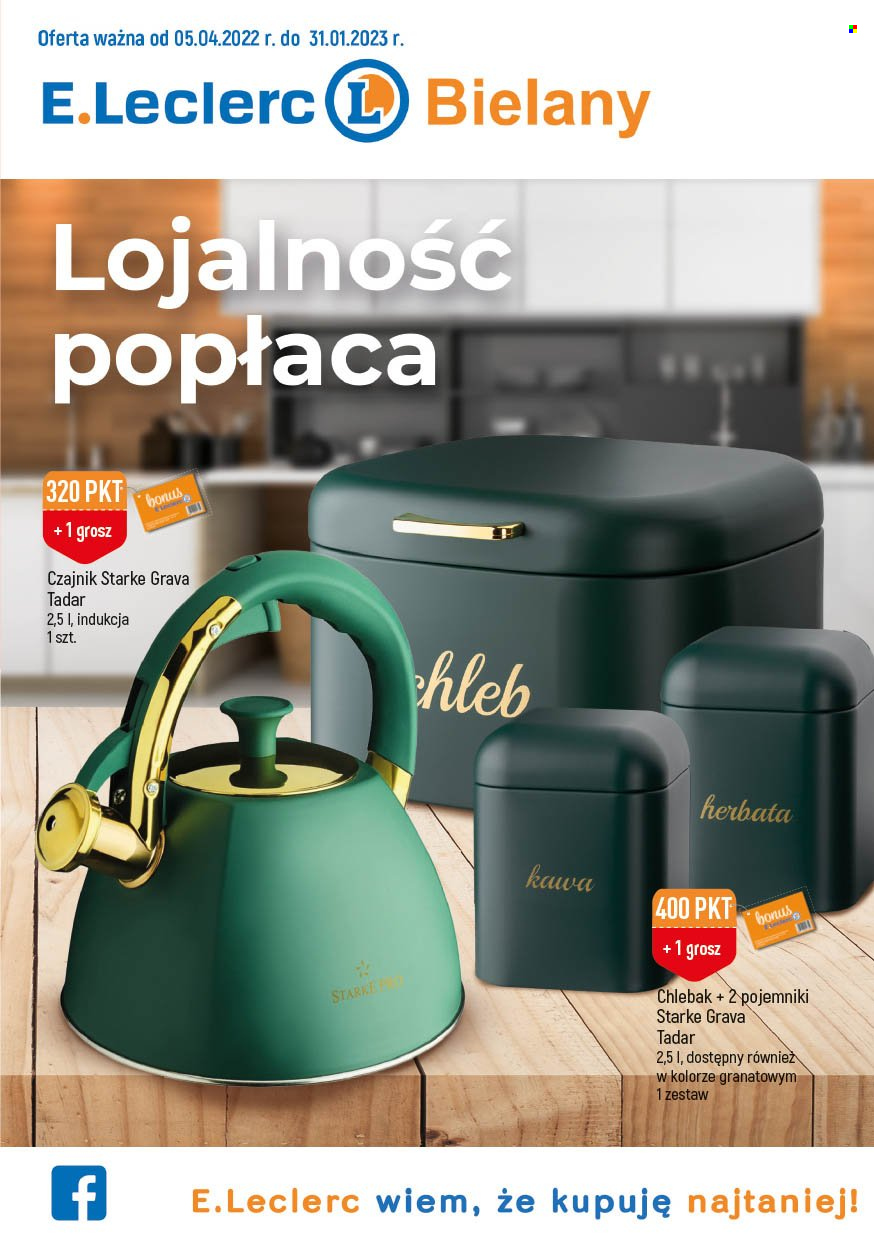 Gazetka E.Leclerc - 5.04.2022 - 31.01.2023. Strona 1