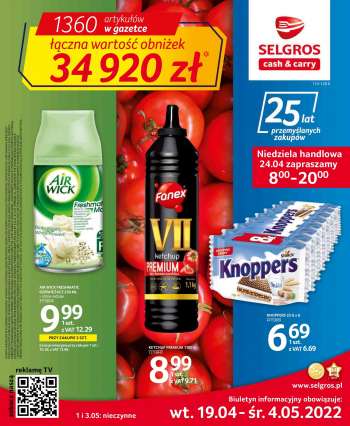 Gazetka Selgros - 19.04.2022 - 4.05.2022.