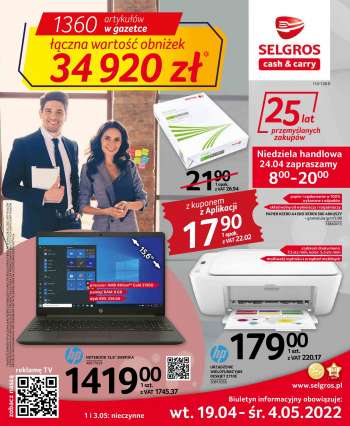 Gazetka Selgros - 19.04.2022 - 4.05.2022.