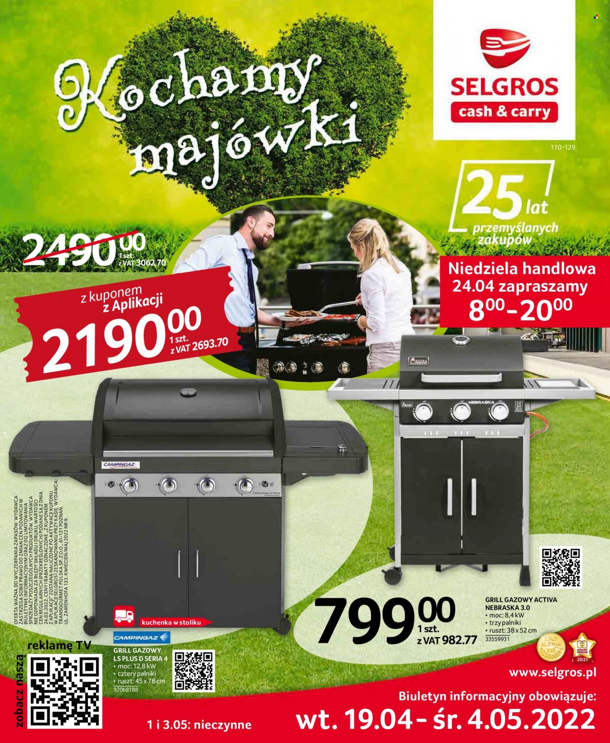 Gazetka Selgros - 19.04.2022 - 4.05.2022. Strona 1