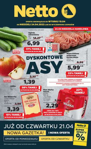 Gazetka Netto - 19.04.2022 - 24.04.2022.