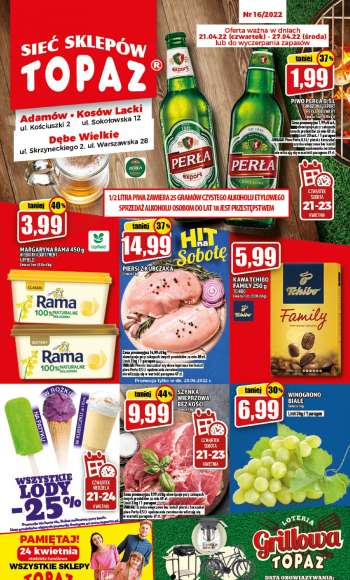 Gazetka Topaz - 21.04.2022 - 27.04.2022.