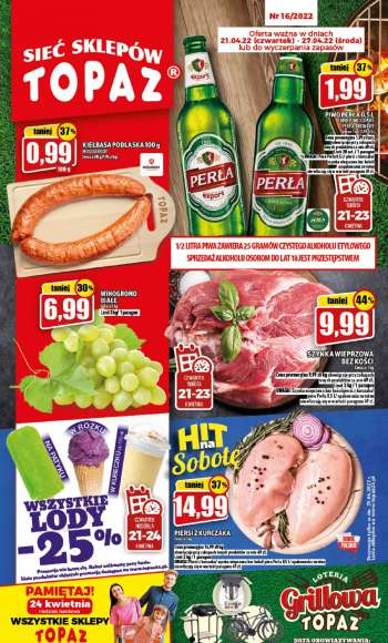 Gazetka Topaz - 21.04.2022 - 27.04.2022.